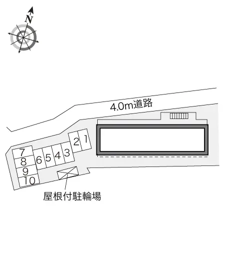 ★手数料０円★海老名市国分北２丁目 月極駐車場